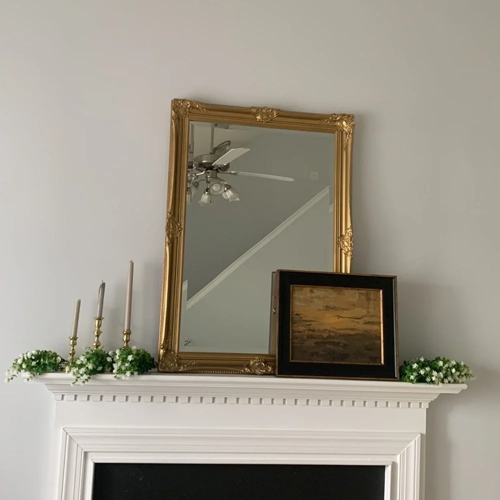 Faux‎ greenery set of 3  stems white flowers home Decor spring summer